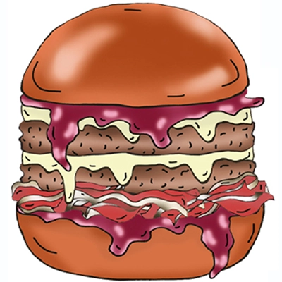 Blackberry Cheese Burger