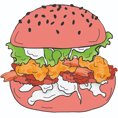 Pink Fishburger
